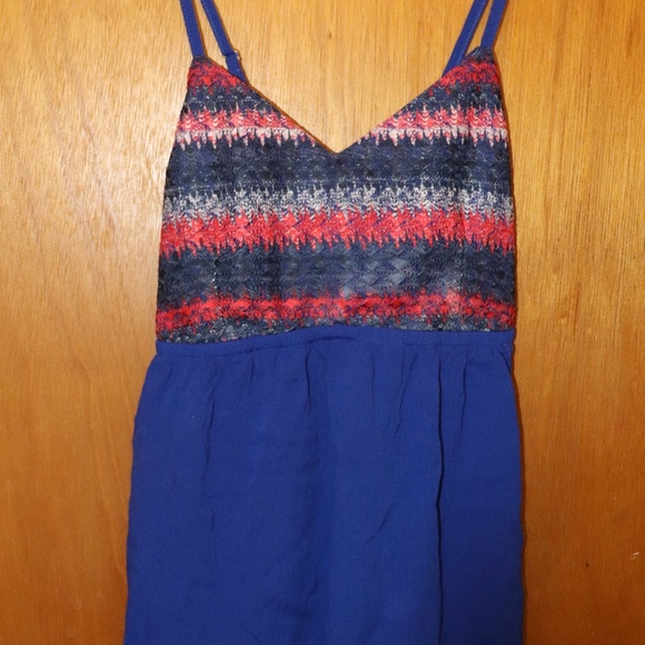 Blue patterned camisole lightly lined - Picture 1 of 4